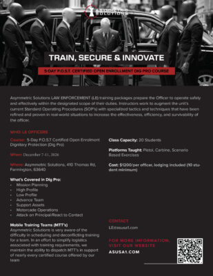 LE OE Dignitary-Executive Protection Course